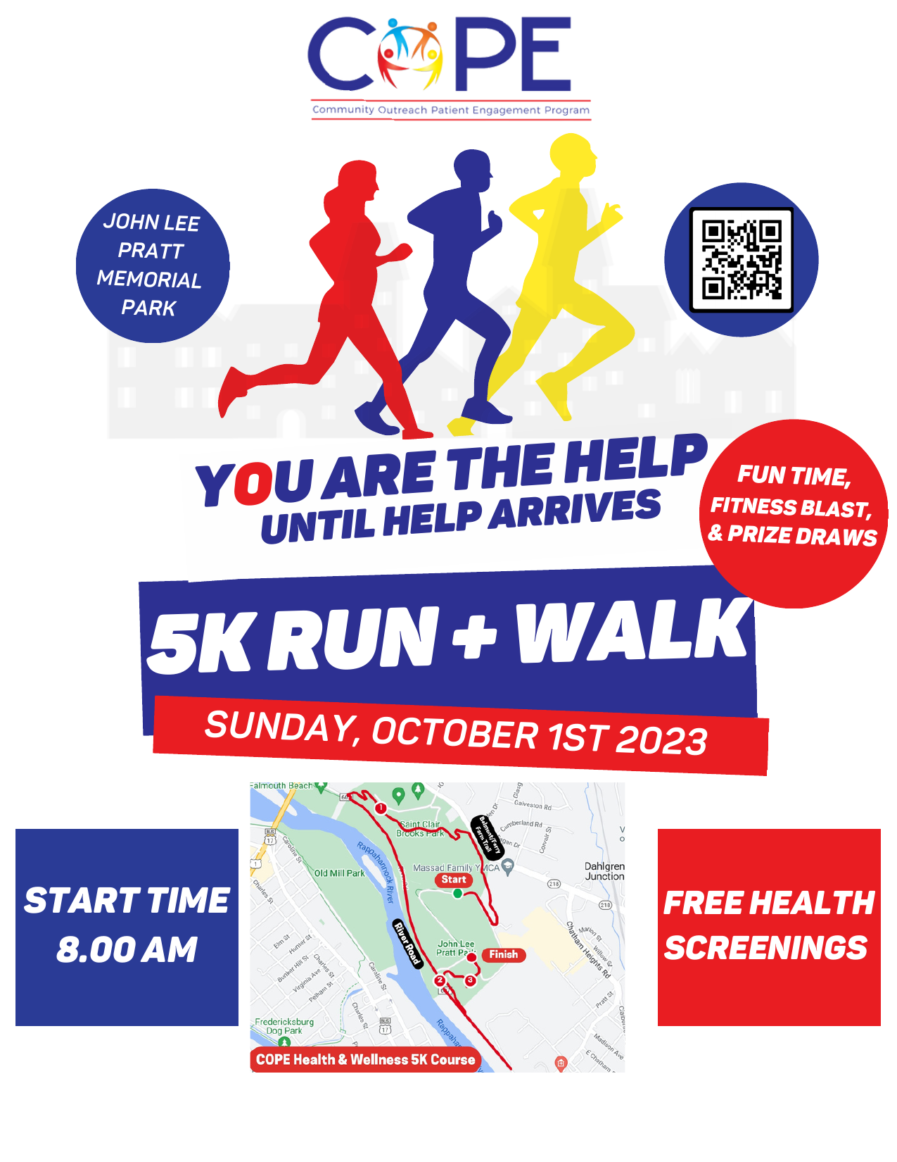 <h1 class="tribe-events-single-event-title">COPE HEALTH AND WELLNESS 5K – OCTOBER 1 AT JOHN PRATT MEMORIAL PARK</h1>