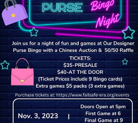 Designer Purse Bingo Fundraiser – FailSafe-ERA