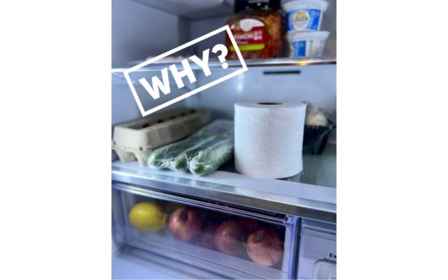 Why is toilet paper in my fridge?