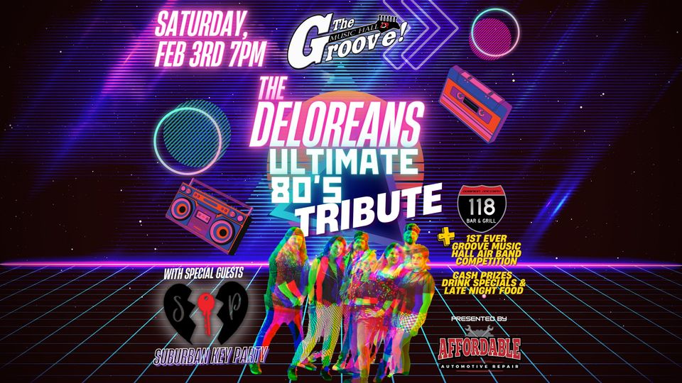<h1 class="tribe-events-single-event-title">The Deloreans – Ultimate 80’s Tribute</h1>