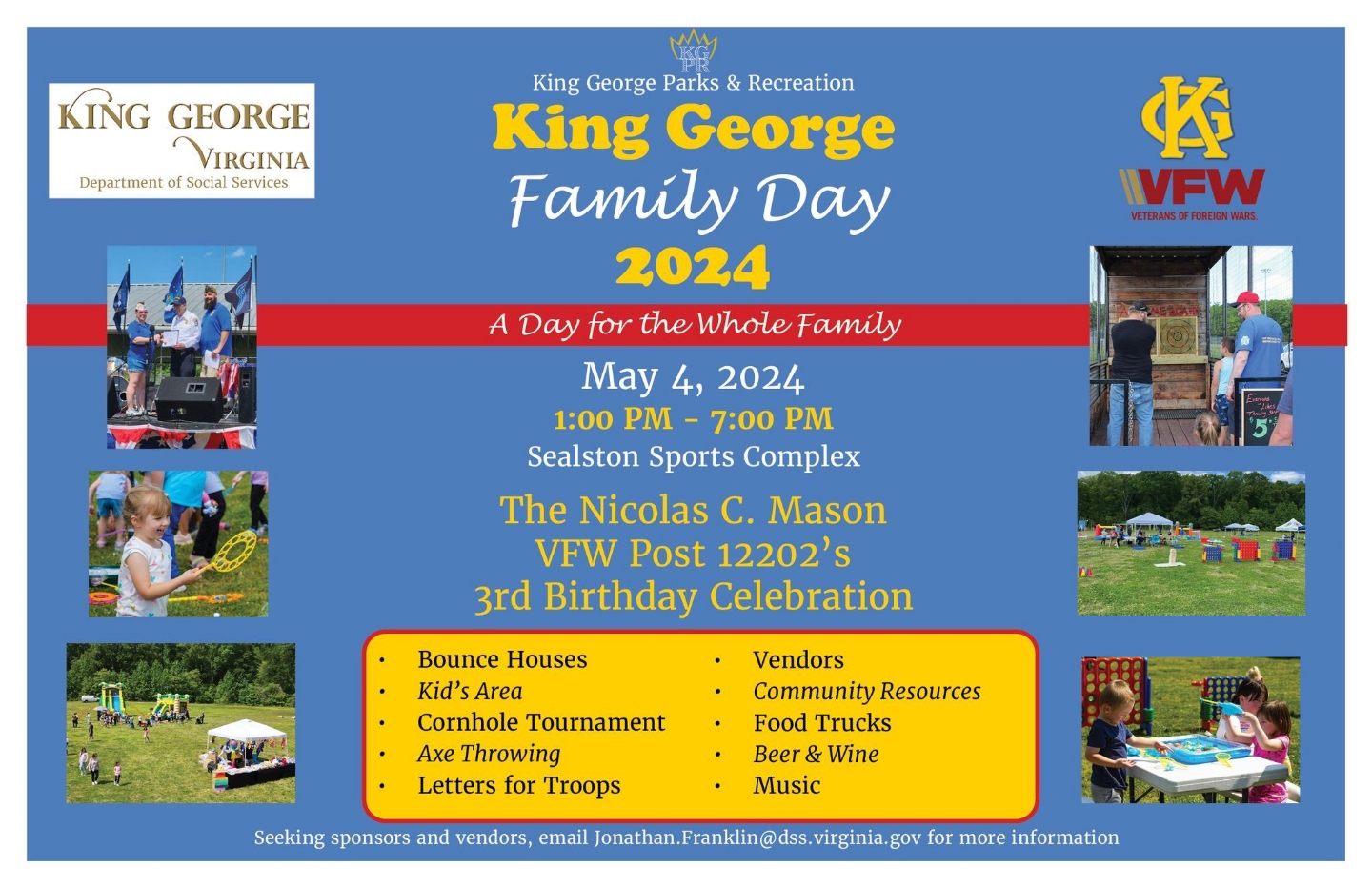 <h1 class="tribe-events-single-event-title">3rd Birthday Celebration and King George Family Day</h1>